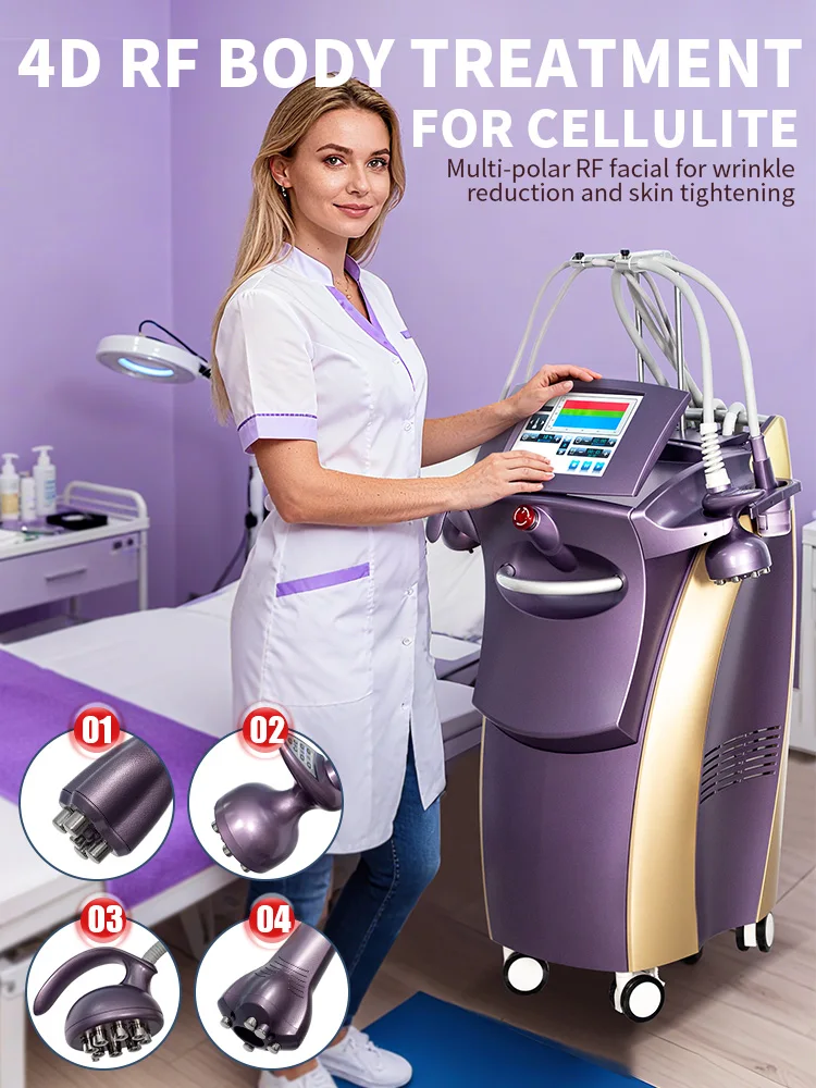 

Venus Legacy Purple Gold Radiofrequency Liposuction Vacuum Anti-Cellulose Tissue Firming Fat Burning and Shaping Instrument