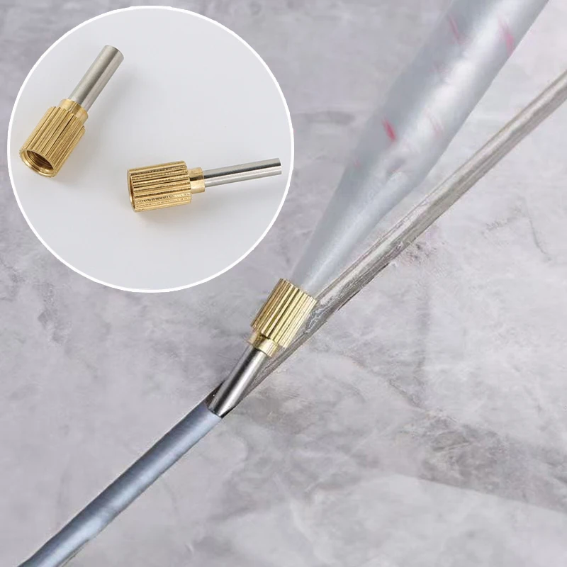 Reusable Stainless Steel Caulking Nozzle Tips beauty seam agent locator for Home Improvement Projects and DIY Enthusiasts