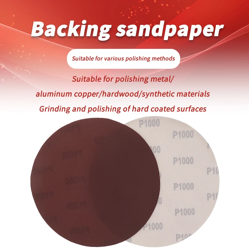 30Pcs 8 Inch Sanding Discs Hook and Loop Aluminum Oxide Sandpaper 200mm for Random Orbital Sander Wood Metal Auto Dry Polishing
