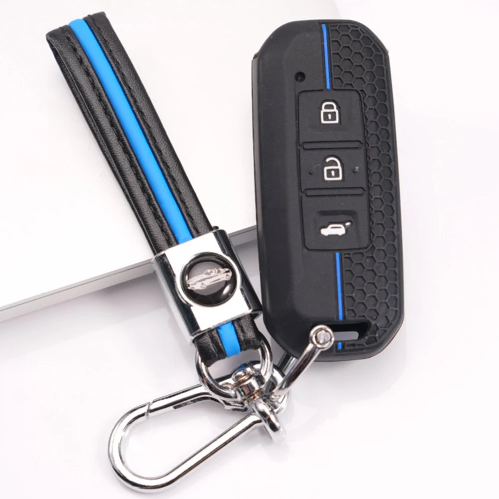 Key Case Cover With Chain For Chevrolet Captiva Turbo Groove Blazer Enjoy Optra For Baojun 510 560 730 RS-5 Secure Grip Slim Fit