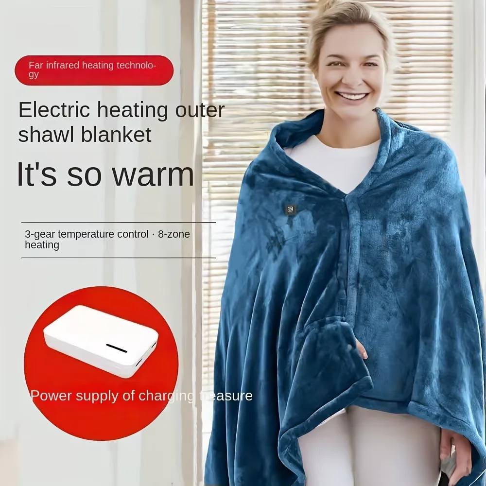Kebab Shawarma Machine - 8-Zone USB Electric Heated Shawl Flannel