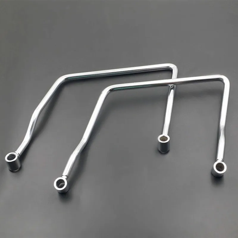 Chrome 16.5 cm Saddle bag Support Bar Mount Bracket For Honda Shadow ACE VT750  VT VT400