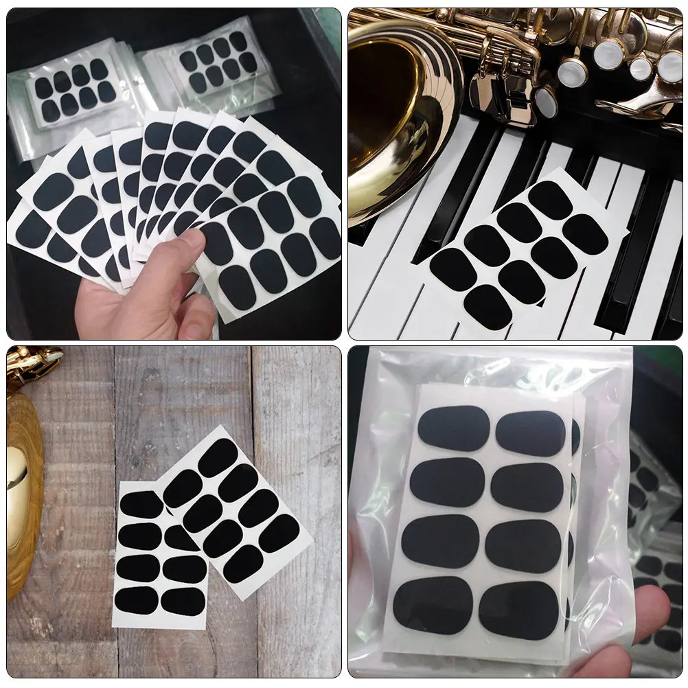 50Pcs Saxophone Mouthpiece Patches Silicone Tooth Pads for Alto Sax Clarinet Comfort Vibration Dampening Scratch Protection