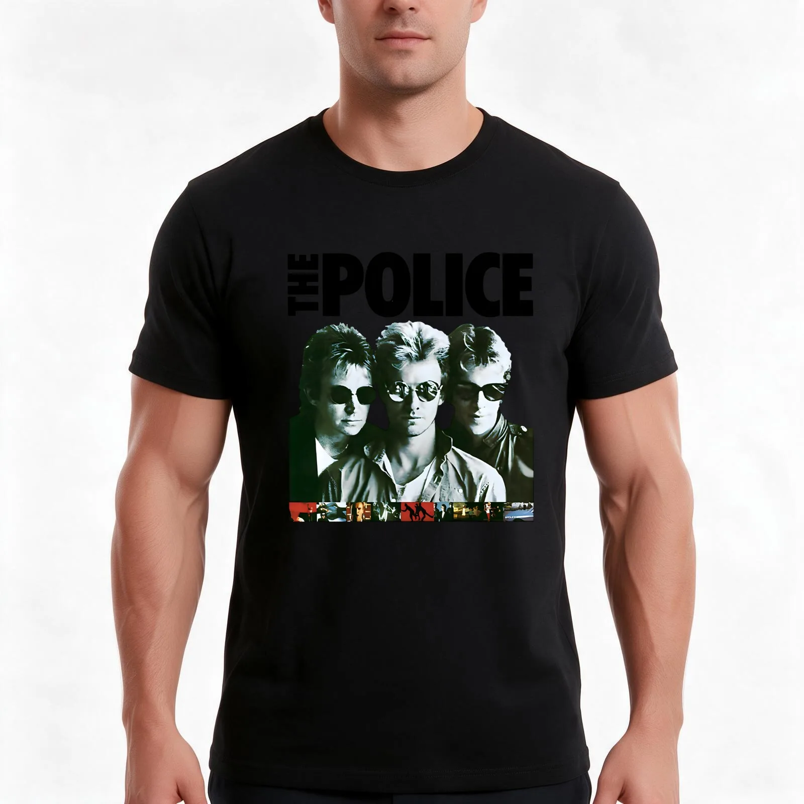 human<<The Police The Police The Police T-Shirt Summer Casual Cotton Tee Unisex Men Women