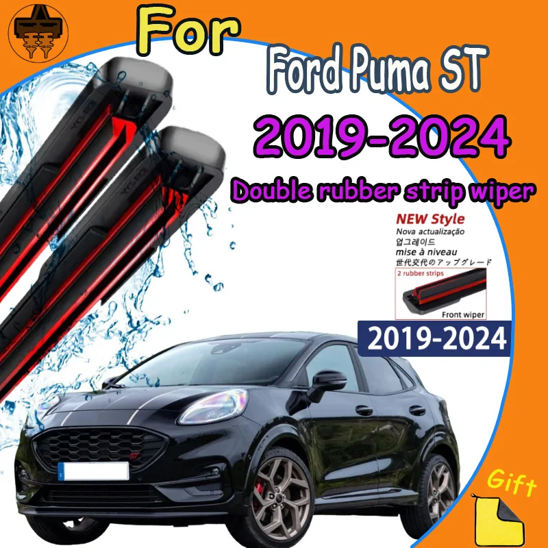 

Front Windshield Wiper Blades 2pcs Windscreen Window Accessories For Ford Puma ST 2024 2023 2022 2021 2020 2019