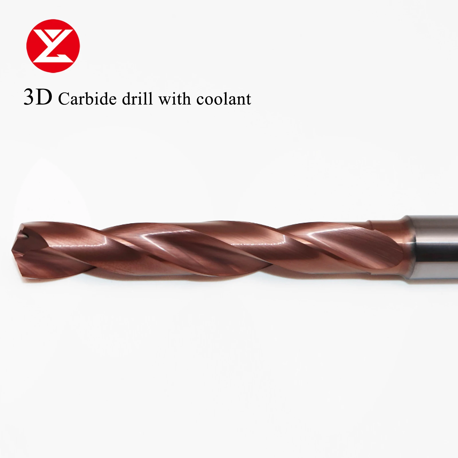 CNC 3D Dia.3.4-20mm taladro de carburo sólido revestimiento DIN6535HA con broca de refrigerante amplia variedad de materiales aleación acero inoxidable