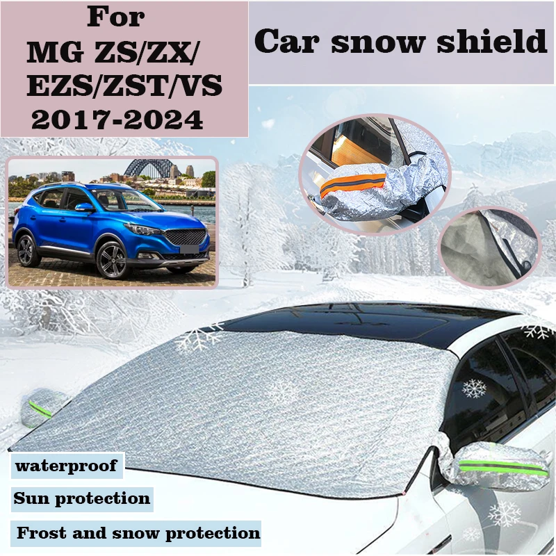 Auto Snow Visor For MG ZS MGZS 2017-2024 ZX EZS ZST VS Snow Shield Windshield Sunshades Cover Sunshade Bodykit Car Accessories