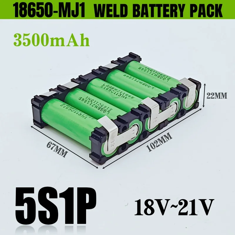 2S-6S حزمة بطارية مخصصة 18650 بطارية ليثيوم لحام، 3500 مللي أمبير، 8.4 فولت، 12.6 فولت، 16.8 فولت، 21 فولت، 25.5 فولت