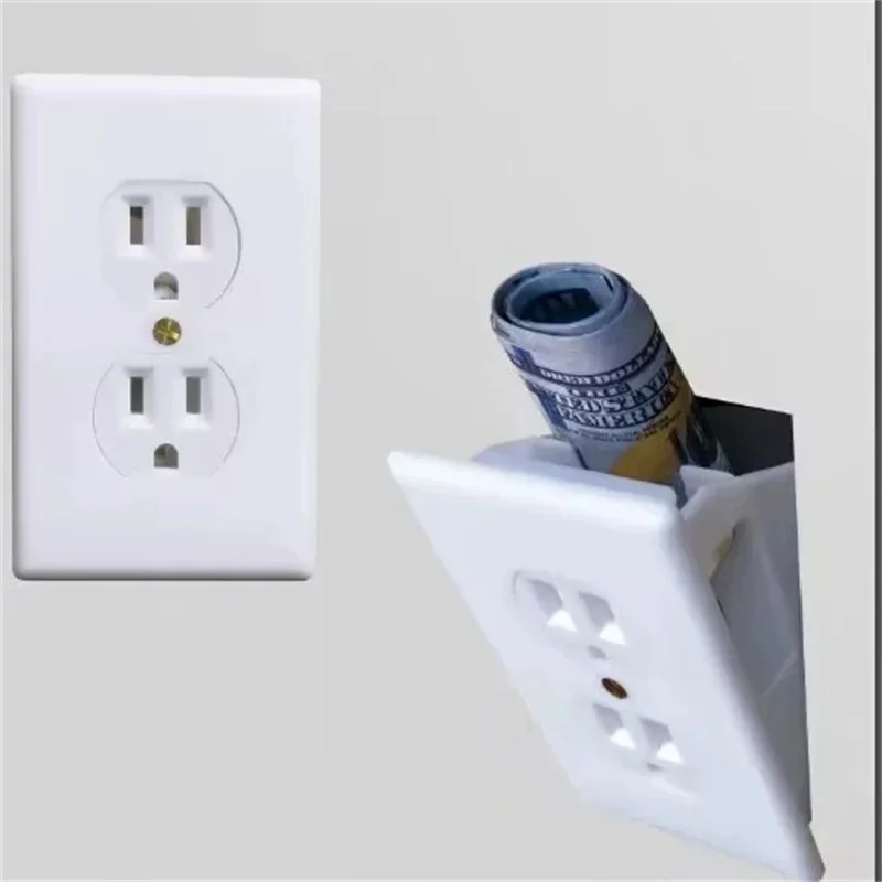New Hidden Wall Socket Sight Secret Storage Box Hide Coin Cash Security Container Stash For Pills Jewellery Cash And Small Items