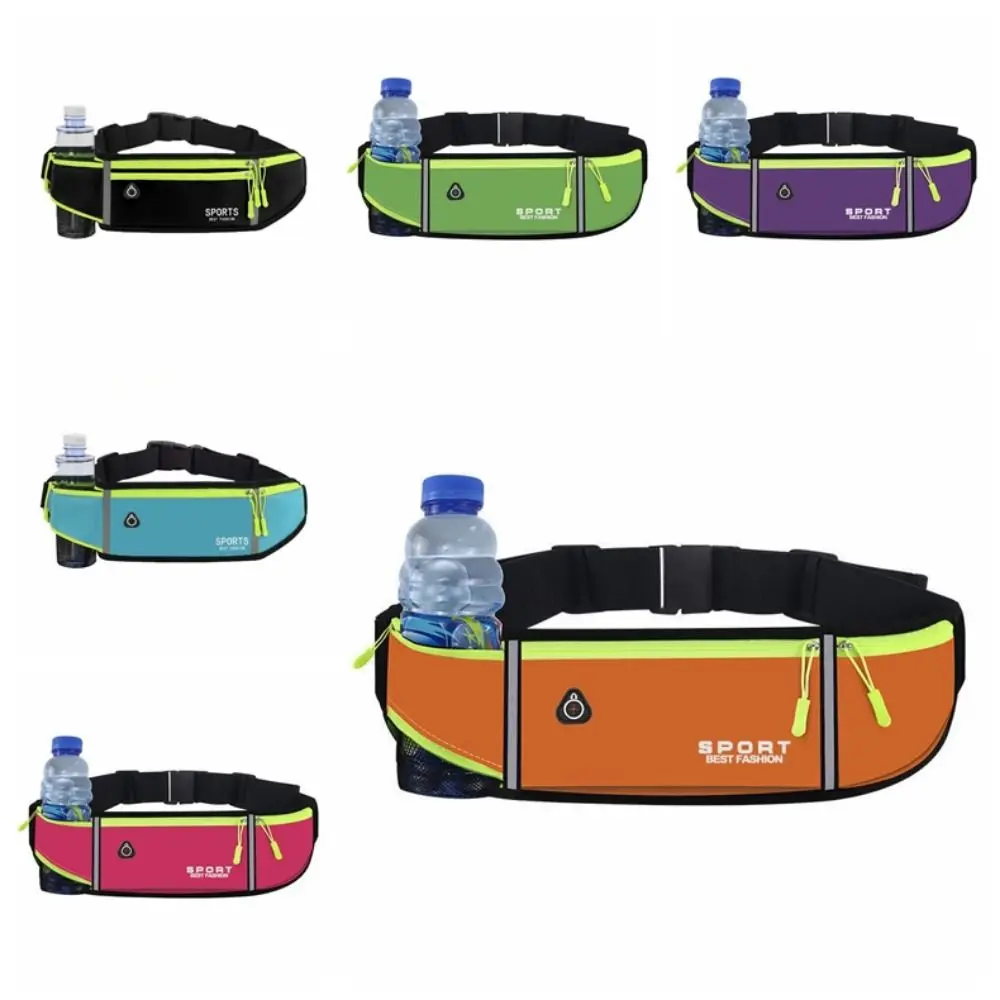 

Waterproof Running Waist Bag Lightweight Adjustable Marathon Jogging Bag Portable Reflective Strip Running Belt Pouch