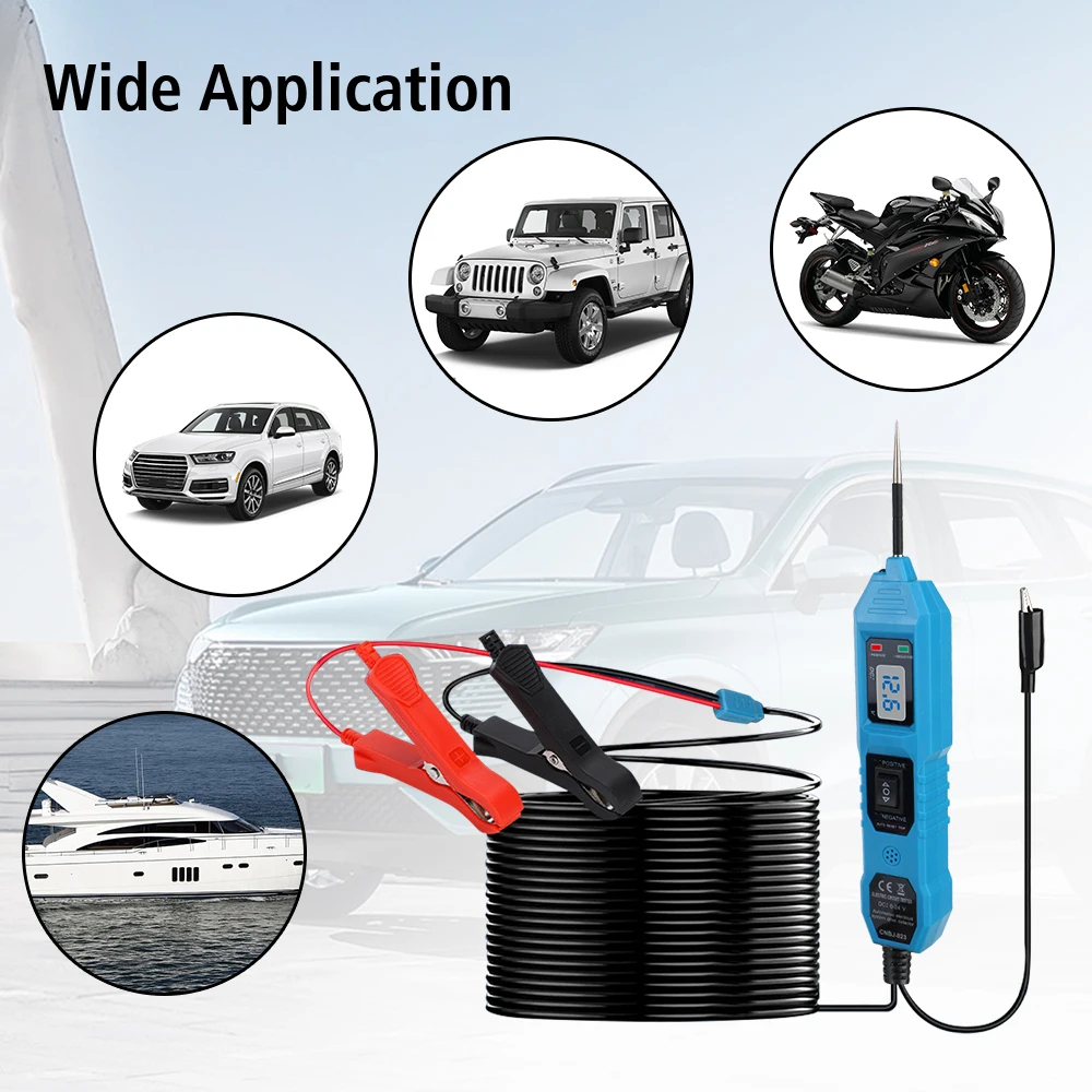 Digital LCD Display Probe Pen 12V/24V Voltage Test Multifunctional Diagnostic Tool Car Electrical System Tester