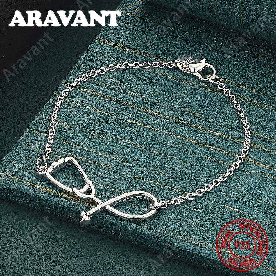 925 Sterling Silver Stethoscope Bracelet - A Unique And Versatile Gift For Women, Perfect For Any Occasion Or Event.