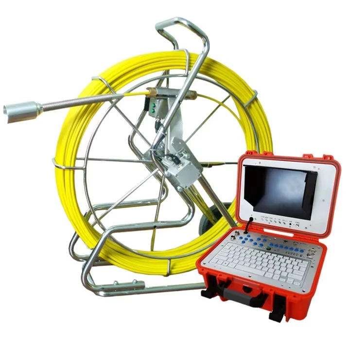 SK3208 10-Inch LCD 1024x600 DN40mm Self-Leveling 6600mA Manual IP68 High Precision Meter Counter Sewer Pipe Inspection