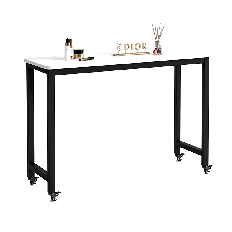 Japanese Design Nail Desk Modern Wheeled Multifunction Trendy Nail Desk Premium Aesthetic Mesa De Unha Salon Equipment Furniture