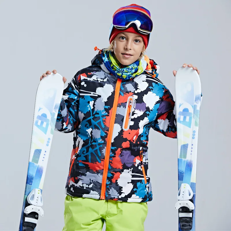 -30 Winter Kinderen Merk Ski Jas Jongen Meisje Kids Skiën Sneeuwpak Waterdichte Outdoor Sportjas Kleding Teen 12 14 Nieuwe Parka