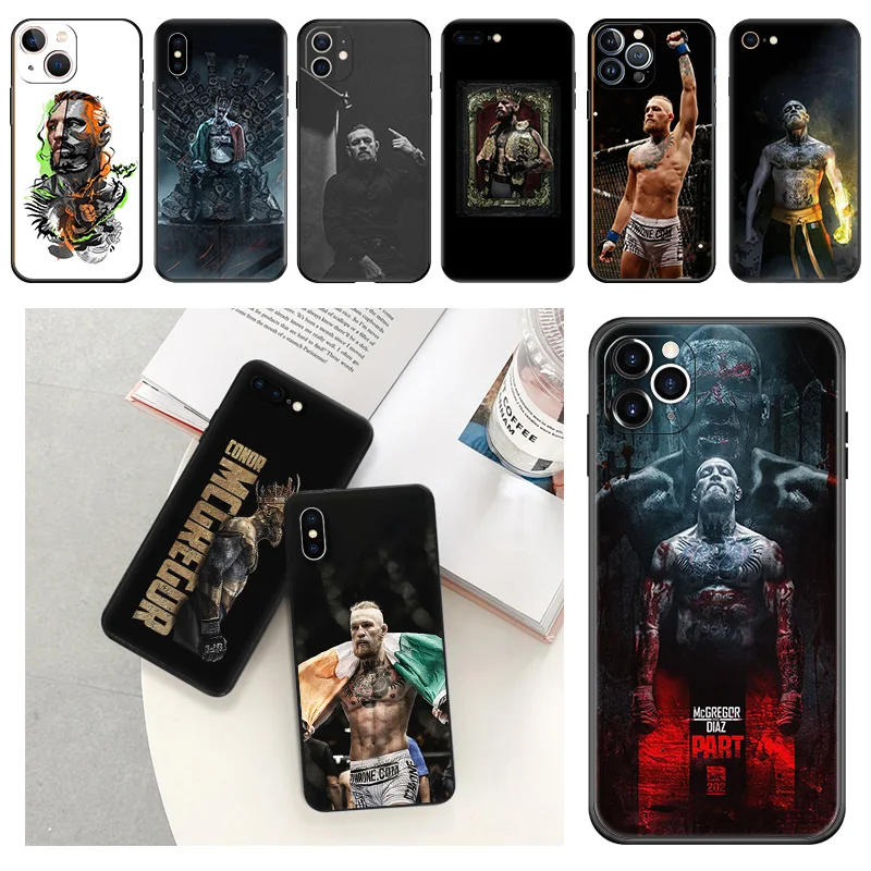 Phone Cases For iphone 15Pro XS Max 11 12 13 14 Pro 7 8 15 Plus Mini SE X XR Conor Mcgregor King Camera Protective Cover