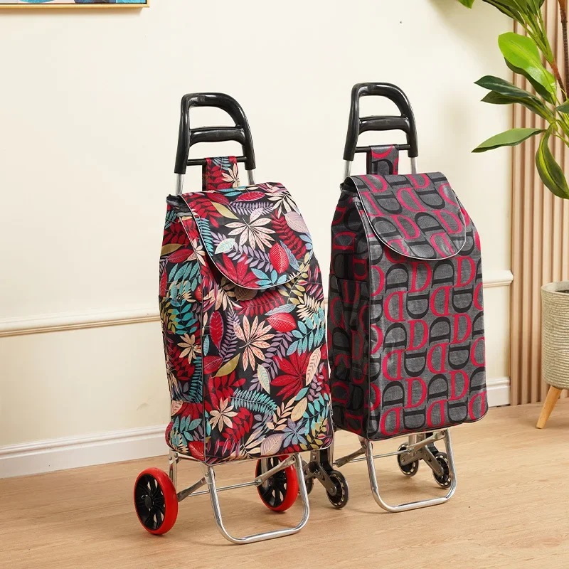 Carrito de mano plegable, carrito de escalada, carrito de compras portátil para supermercado, carrito de supermercado, carrito de mano con estructura de metal, patrón