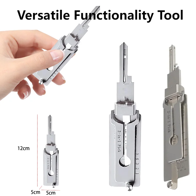 Portable Design Stainless Steel Key Decoder SS001 Precision Tool O-ring Pickup Kit Pickup Hand Tool Maintenance Repair Kit