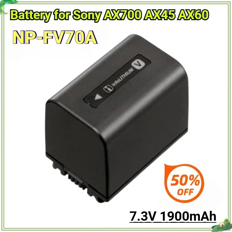 

NP-FV70A 13.8Wh 1900mAh NP FV70A Camera Battery for Sony FV50 FV50A FV100 Battery AX700 AXP55 EAX40 AX45 60 AX100E