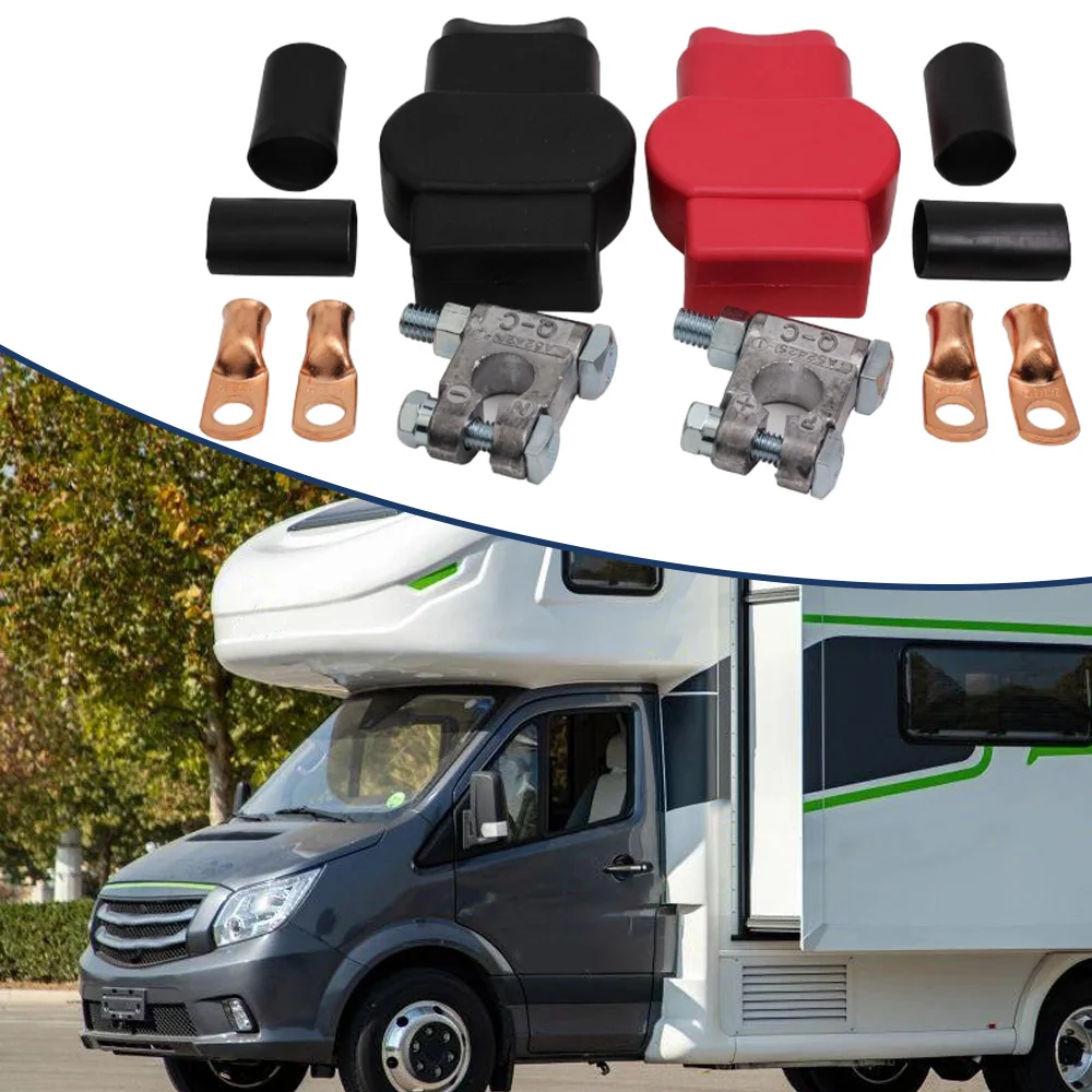 

Battery Terminal Top Post Positive Negative Battery Terminal kit For Marine Car Boat RV Vehicles