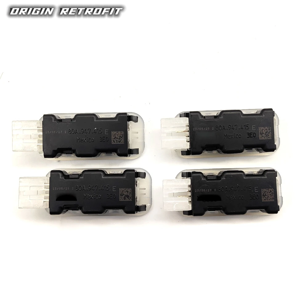 for Audi A4 B9 Q5 Multiple color footwell foot light 4pcs with wire