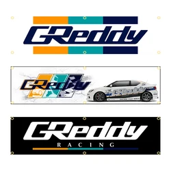 60X240cm Greddy Banner Flag Polyester Printed Garage or Outdoor Decoration Tapestry