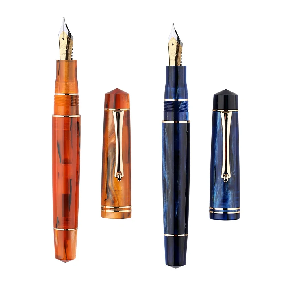 

New New Majohn M800 Colorful Acrylic Resin Fountain Pen With Bock / Majohn F Nib Calligraphy Writing School Supplies Stationery