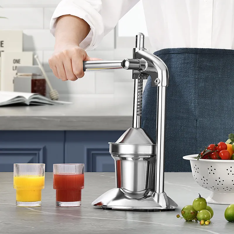 Manual Juicer 304 Stainless Steel Hand Juicing Artifact Household Commercial Orange Lemon Pomegranate Juicing