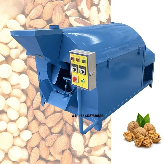 Máquina para Tostar Granos de Anacardo, Máquina para Tostar Semillas, Nueces y Sésamo