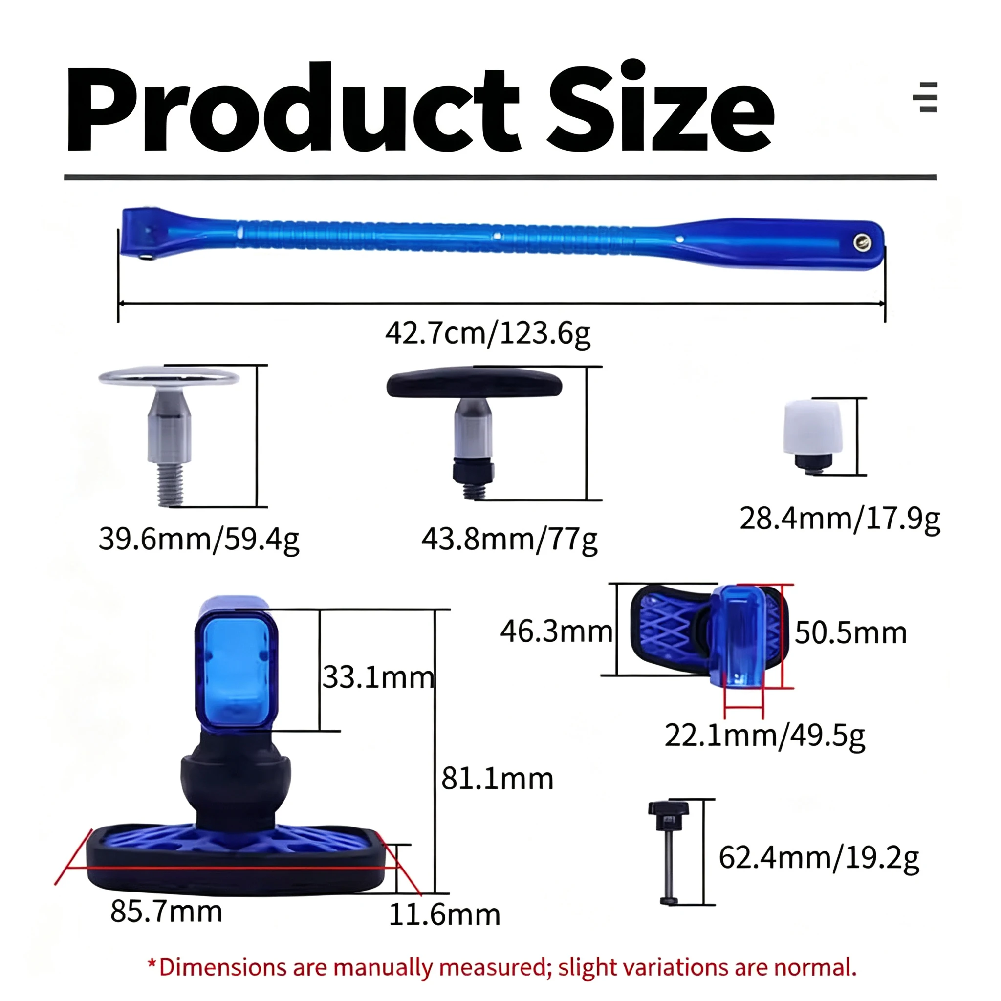 Car Dent Repair Knock Bracket Dent Reduction Leveling Pen PC Material Lightweight Durable Variety Of Joint Switching