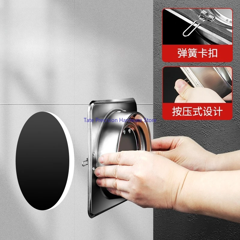 100/150/160/180mm Stainless steel kitchen range hood check valve anti-odor control bathroom check valve