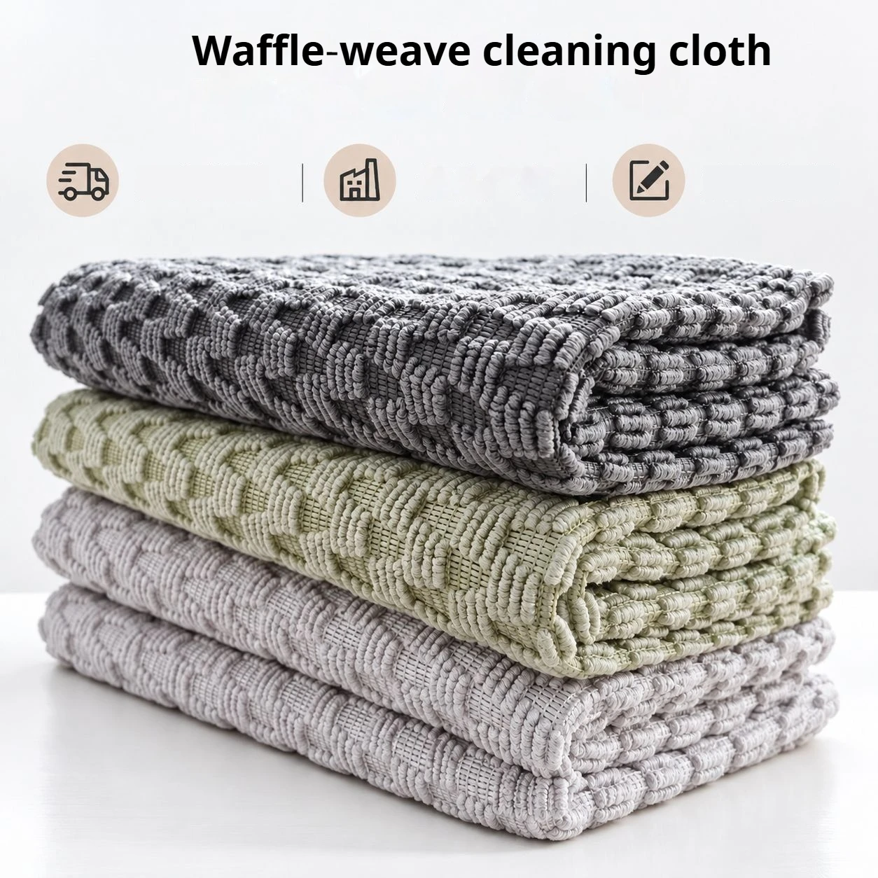 6/3 Pieces of Waffle-Patterned Bar Counter Cloths in Random Colors, Absorbent Coffee Machine Cleaning Cloths, Household Cleaning Cloths, Making Life More Convenient