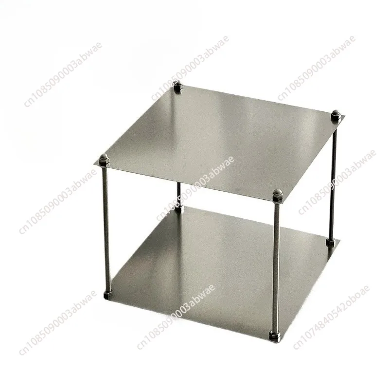 Silver stainless steel modular shelf Floor rack Decoration and storage rack on the walls of the living room
