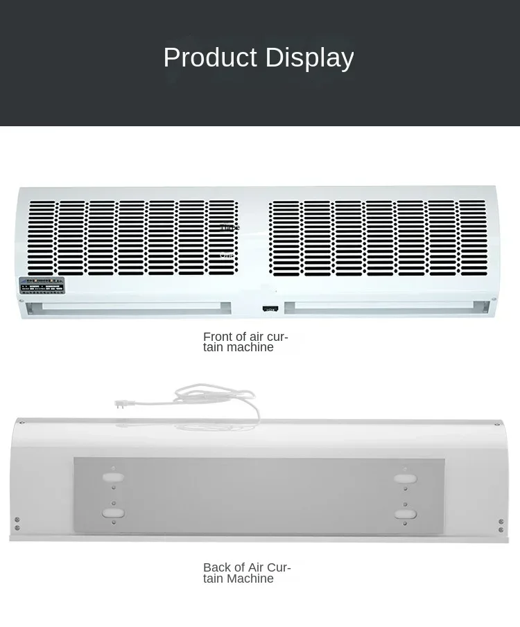 220V Commercial Air Curtain Door for Supermarket and Cold Storage with Silent Operation CAA