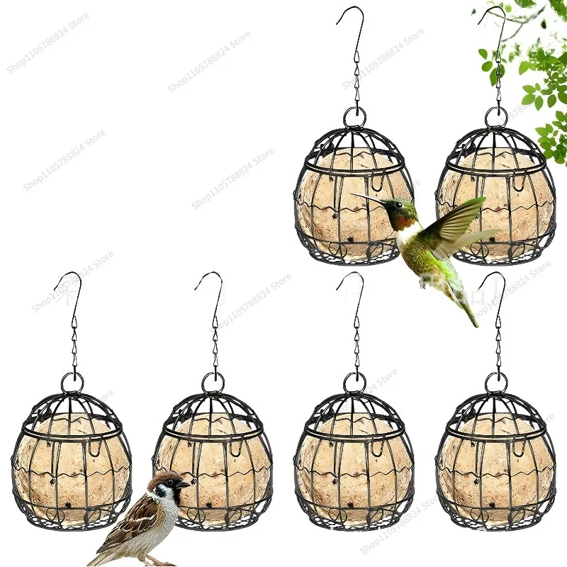 For Garden Garden Feeder, Outdoor Bird Cage Feeder, Spring Hanging Bird Feeder