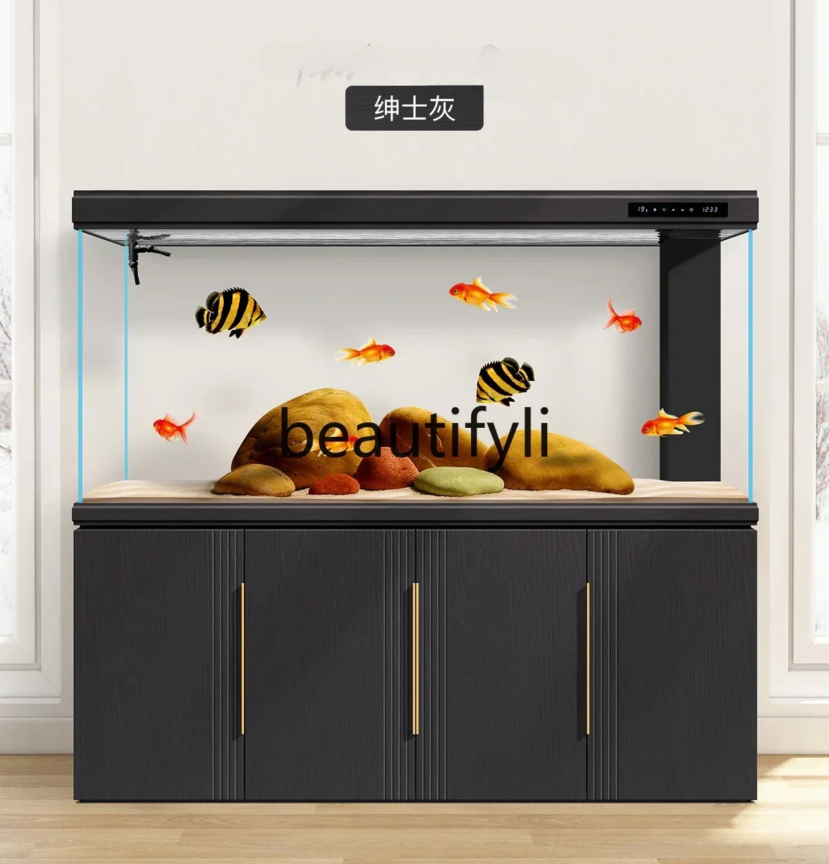 

S1S Living room large intelligent light luxury ultra-white home entrance floor screen 2024 new