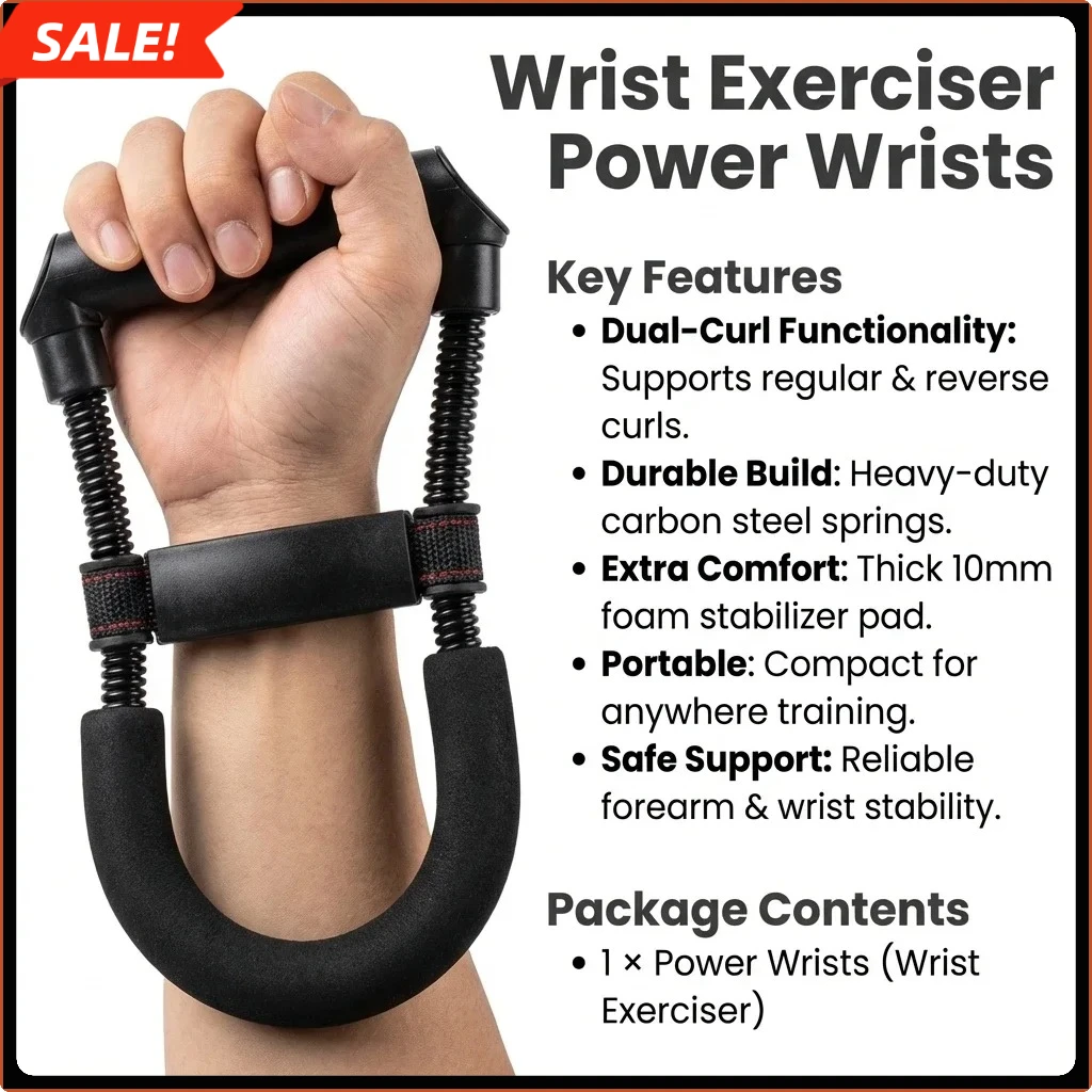 Adjustable Hand Gripper Portable Forearm Wrist Strengthener Home Gym Equipment for Hand Grip Strength Training