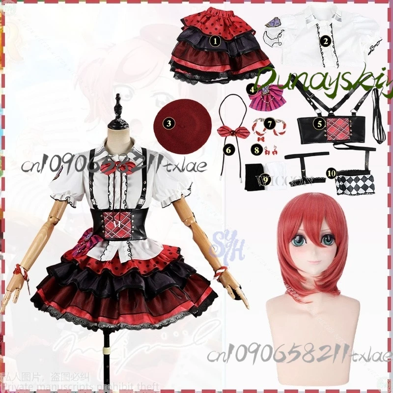 Shop1104345165 Store Lovelive play ماكي نيشيكينو تومي بيبي جروب كاواي أيدول كعكة حمراء نمط متقلب كعكة لوليتا الهالوين