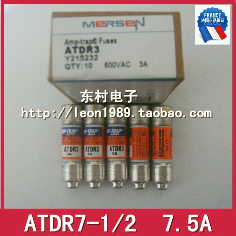 [SA]Farley FERRAZ MERSEN Fuses AMP-TRAP fuse ADDR 7-1 / 2 7.5A 600V--10PCS/LOT