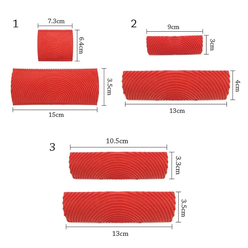 Art Embossing Imitation Wood Graining Brushing Painting Tools Wall Painting Home Decoration Roller Brush Wood Graining Tool