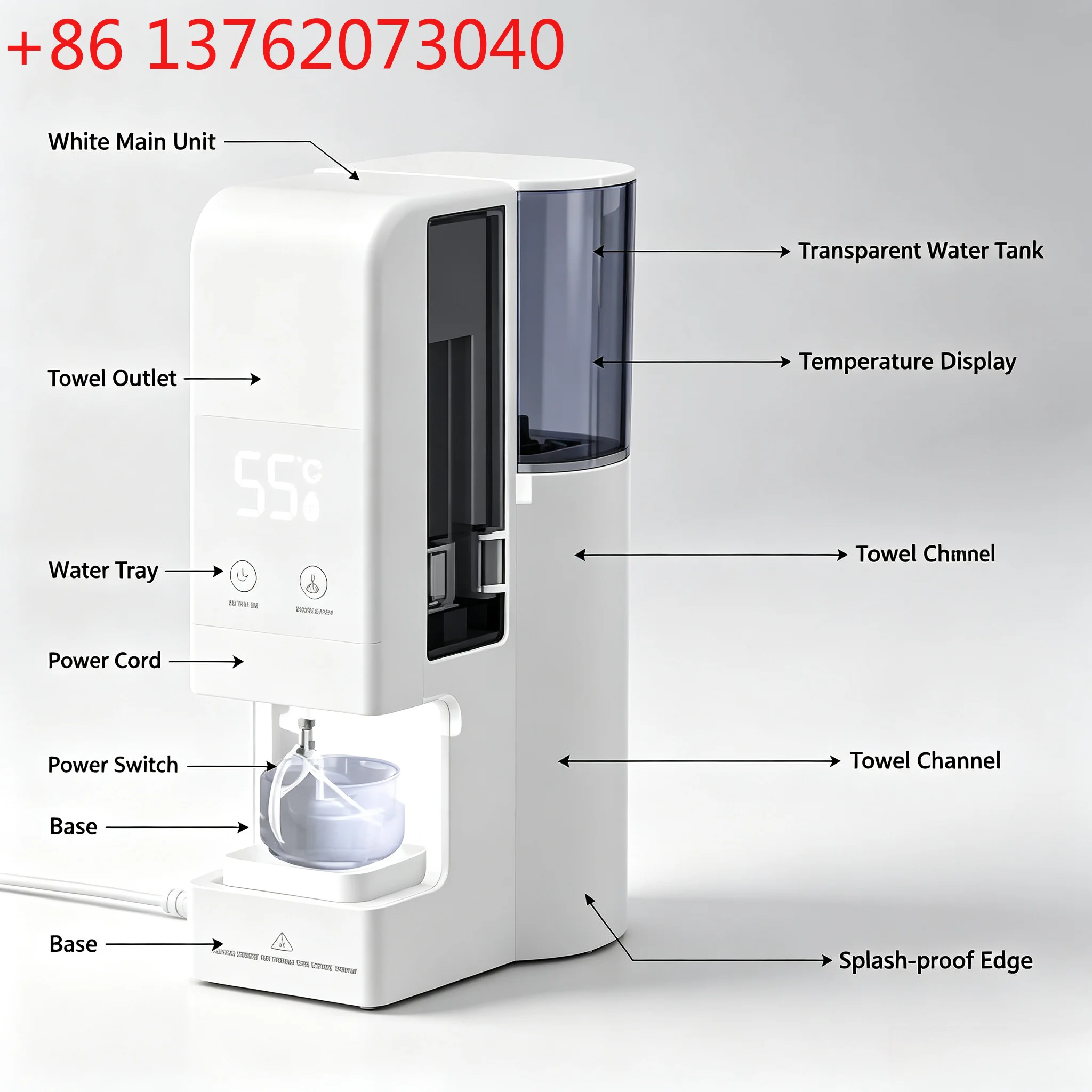 Intelligent Heating Towel Warmer, Commercial Instant Hot Compress Disposable Towel & Wet Tissue Heating Machine for Home & Salon
