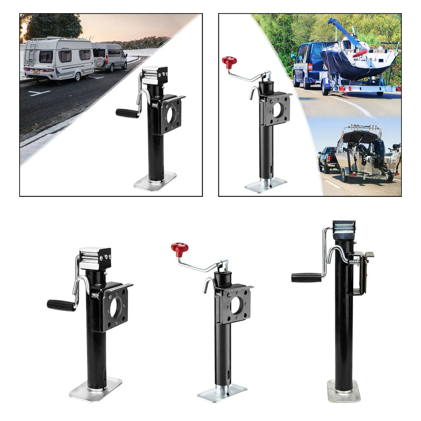 

Trailer Jack Stands Easy to Use Sturdy Large Load Bearing Capacity Portable Multiuse for Yacht RV Trailer Accessories