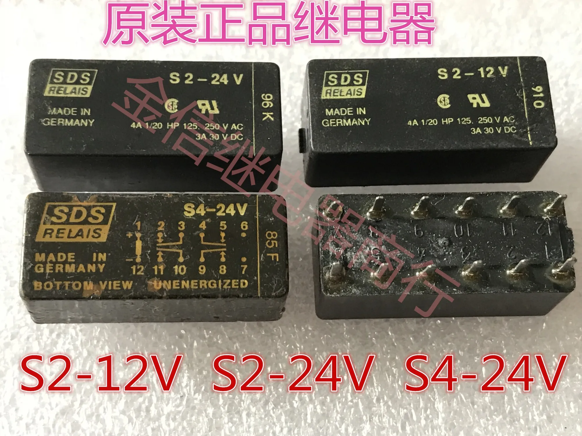 Free shipping  S2-12V S2-24V  S4-24V SDS       10PCS  As shown