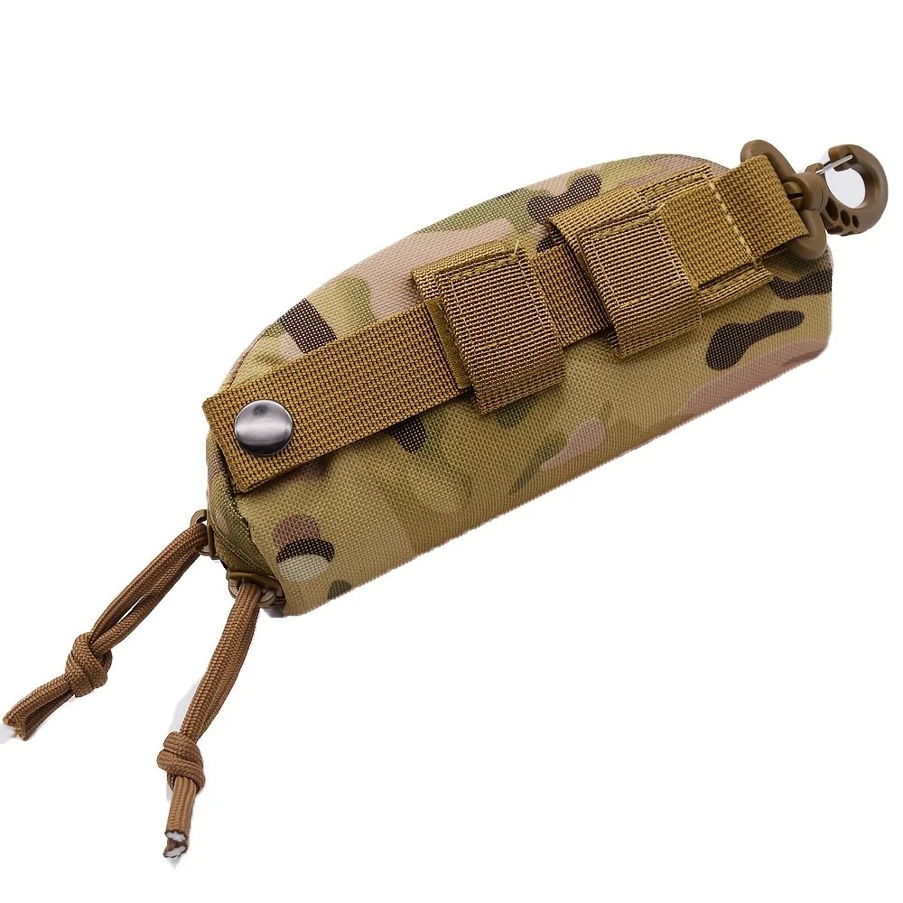 Tactical Fashion Glasses Case for Outdoor Lovers - Durable polyester, black, suitable for hunting and fishing image 3