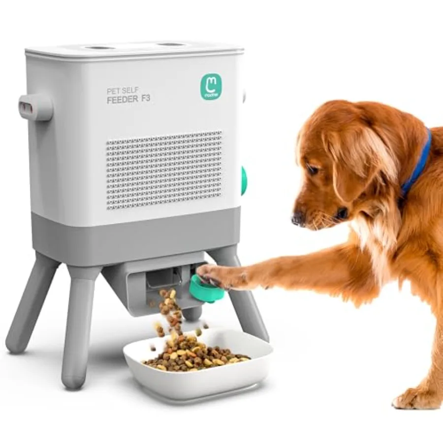 

8L Large Ccity Gravity Dog Self Feeder for Dogs and Cats Dry Food Interactive DIY Pet Food Dispenser with Training Function Com
