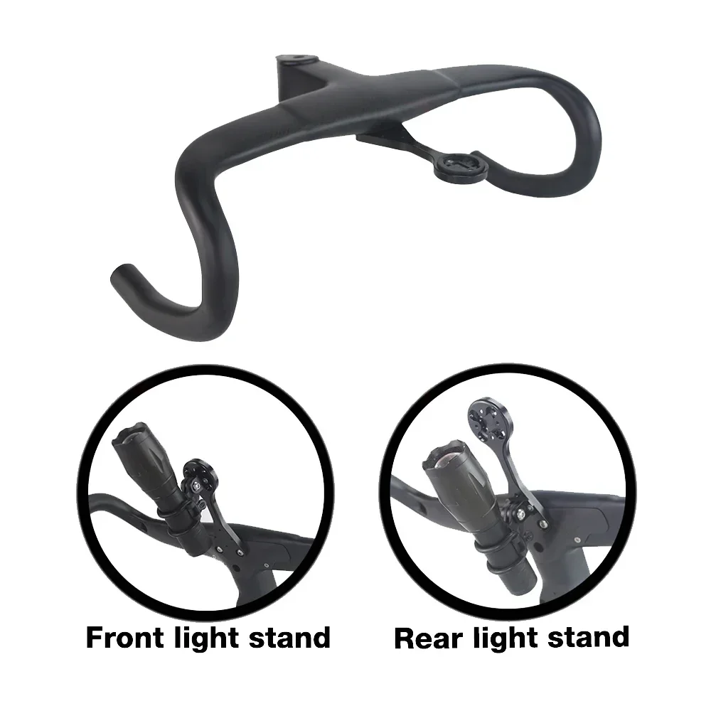 T800 Carbon Integrierter Lenker für F12 F14 Interne Kabelführung Aero Rennrad Vorbau 4 ° Flare 125 mm Tropfen 80 mm Tropfen – Detail 12