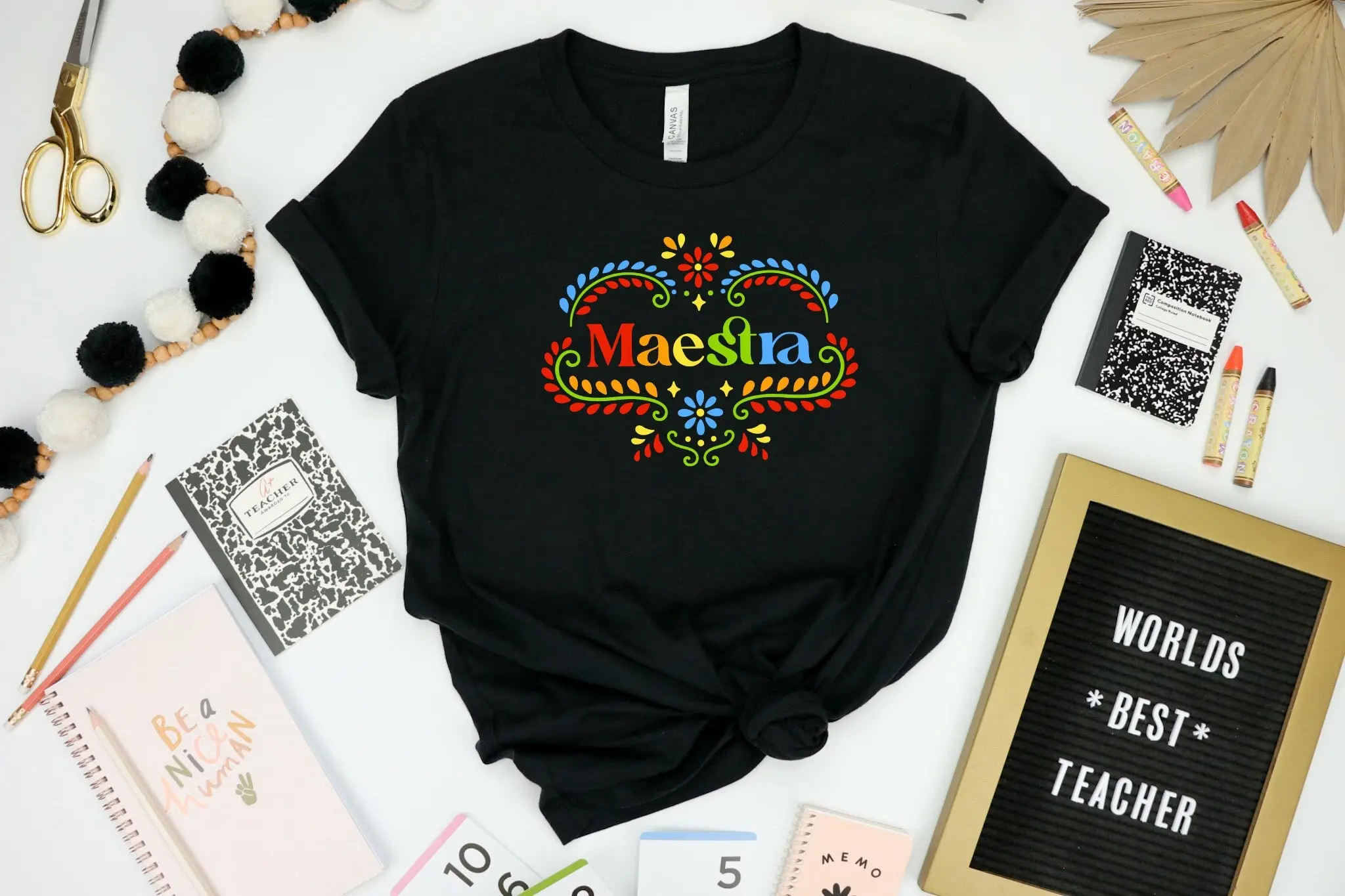 Maestra T Shirt Spanish Teacher Pen Life Day