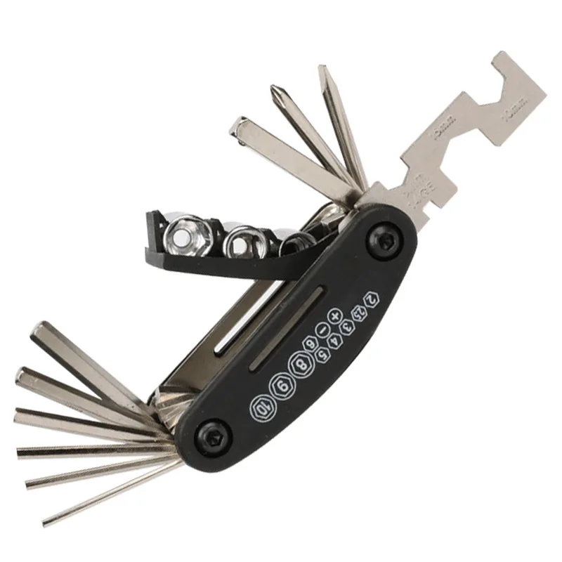 Multi Fuctional Tool 16 in 1 - Bike Tool Kit - Repair Kit for Bike, Mountainbike, E-Bike - Bicycle Mutli Set image 2