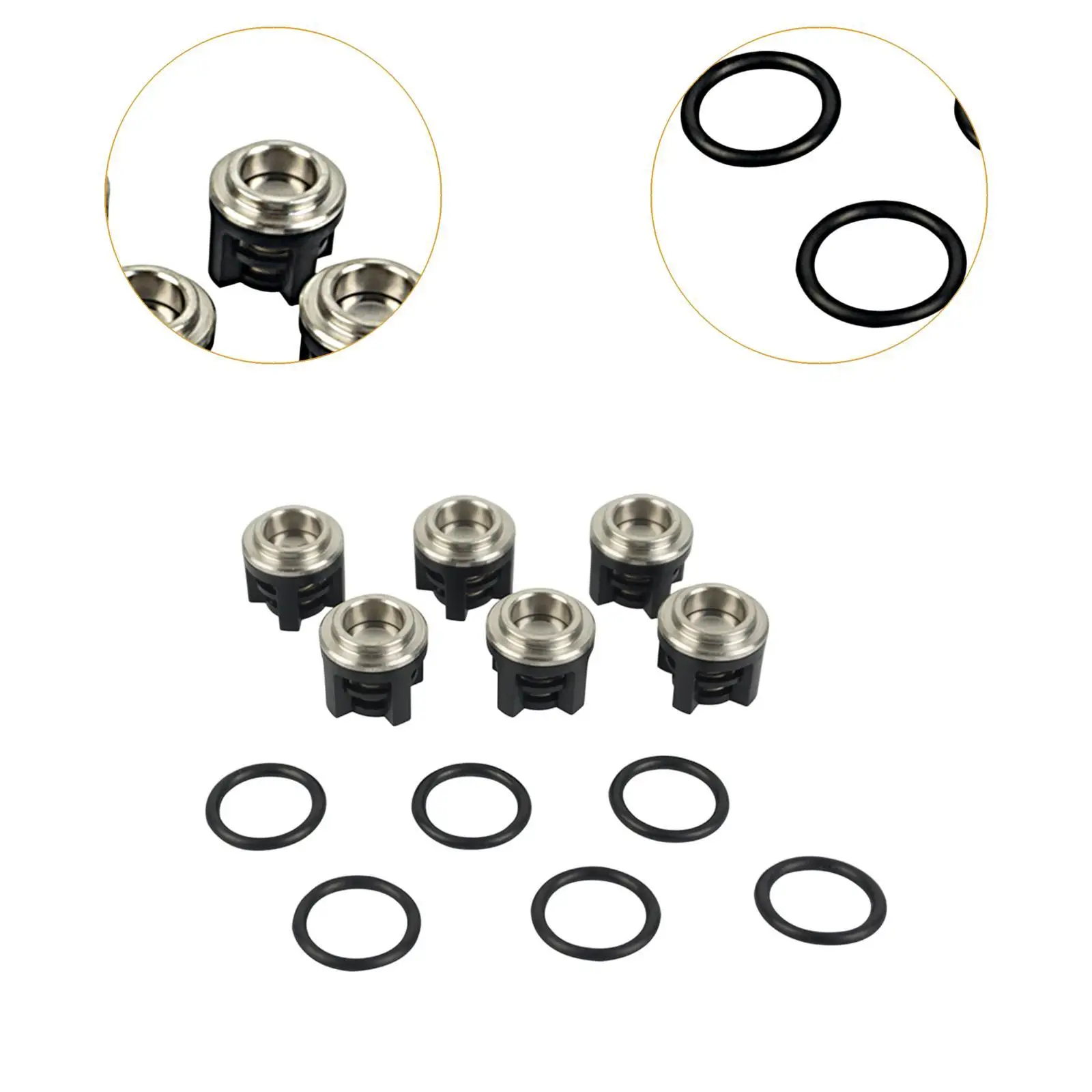 Pump Head Repair Kit Stainless Steel Plastic Check Valve Replacement Set for AR COD2864 High Pressure Plunger Pump