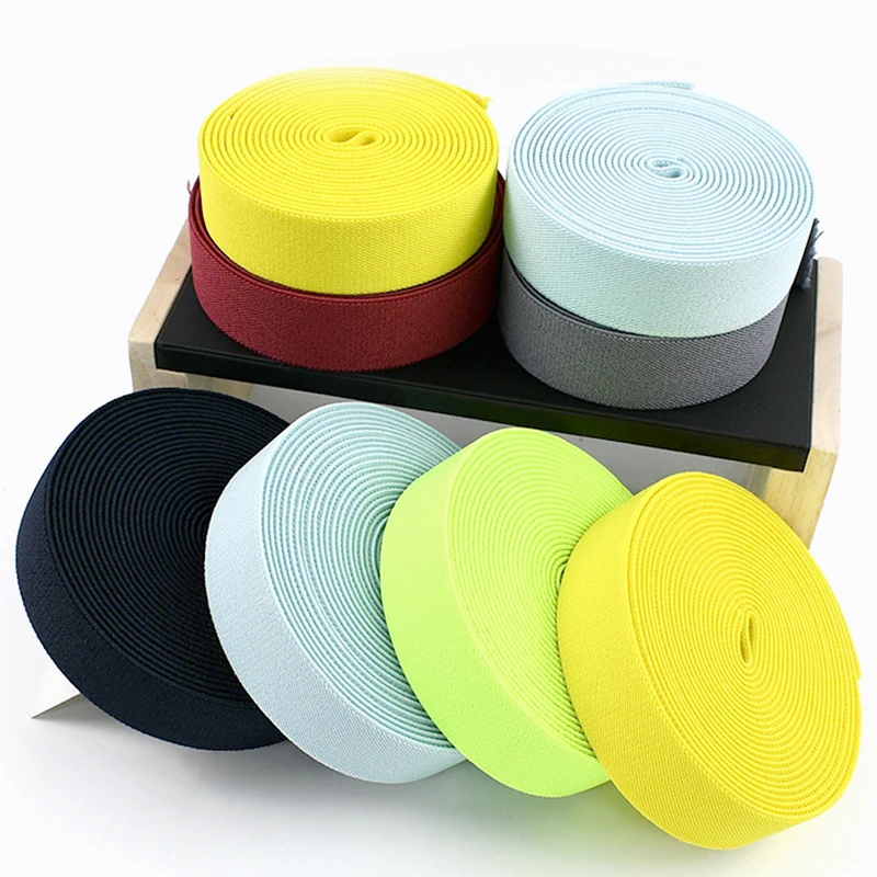 

Meetee 2/5M 25/30/40mm Elastic Bands for Sewing Craft Ribbons Rubber Band Pants Waist Stretch Webbing Tape Clothes Elastics Belt